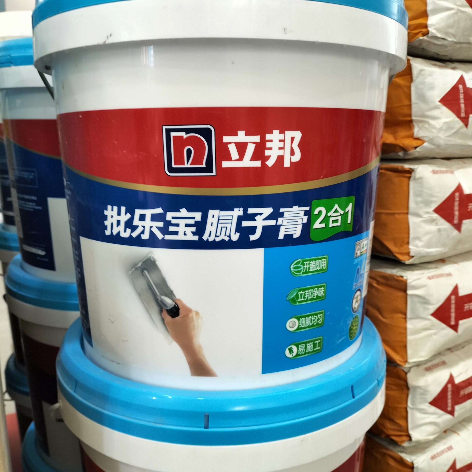 批发立邦18公斤袋装批乐宝无需胶水强力抗裂嵌缝石膏粉