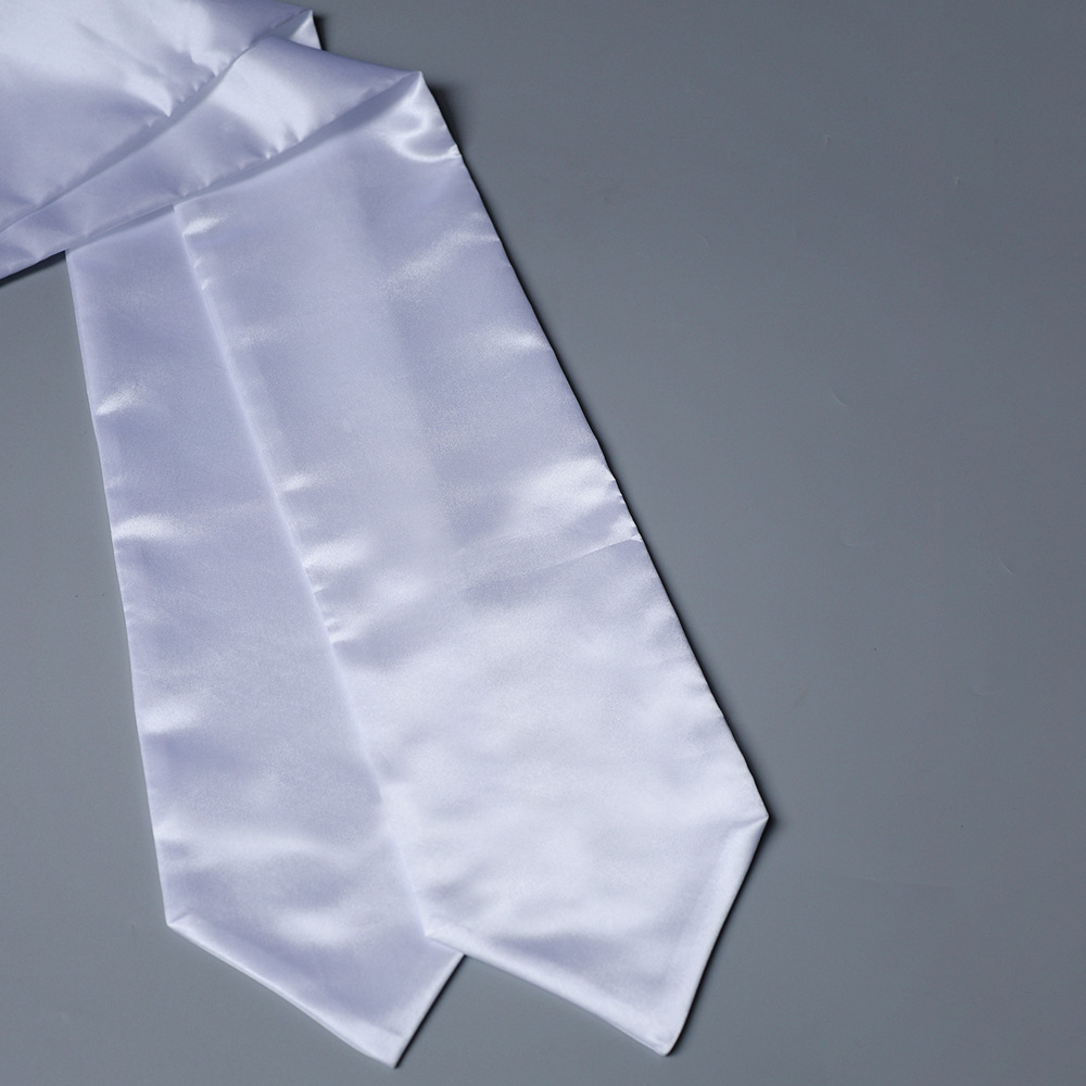 成人飘带工厂批发空白毕业围巾荣誉成人礼仪绶带学士服披肩博士带