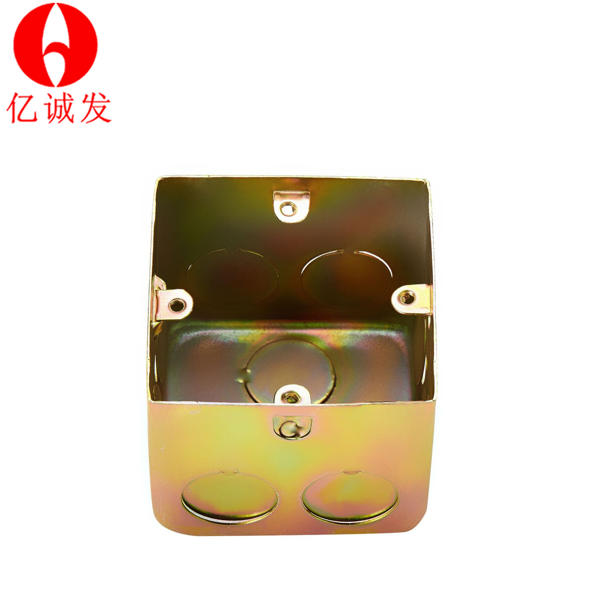 拉伸暗装底线盒镀锌铁底盒75型金属圆管接线盒铁皮86插座铁安装