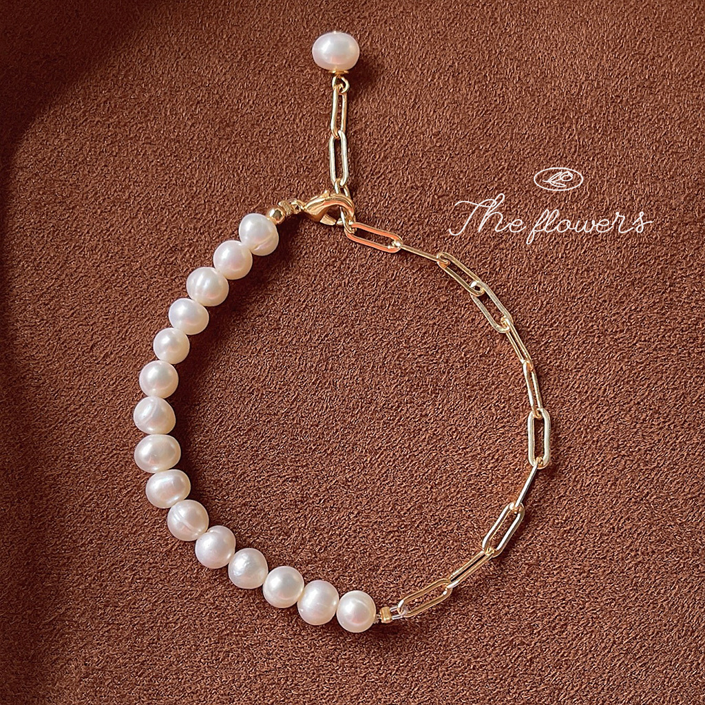 Freshwater Pearl Bracelet Collection! Handmade Design Sense Mori Fresh Light Luxury Jewelry Factory Ornament Jewelry Wholesale