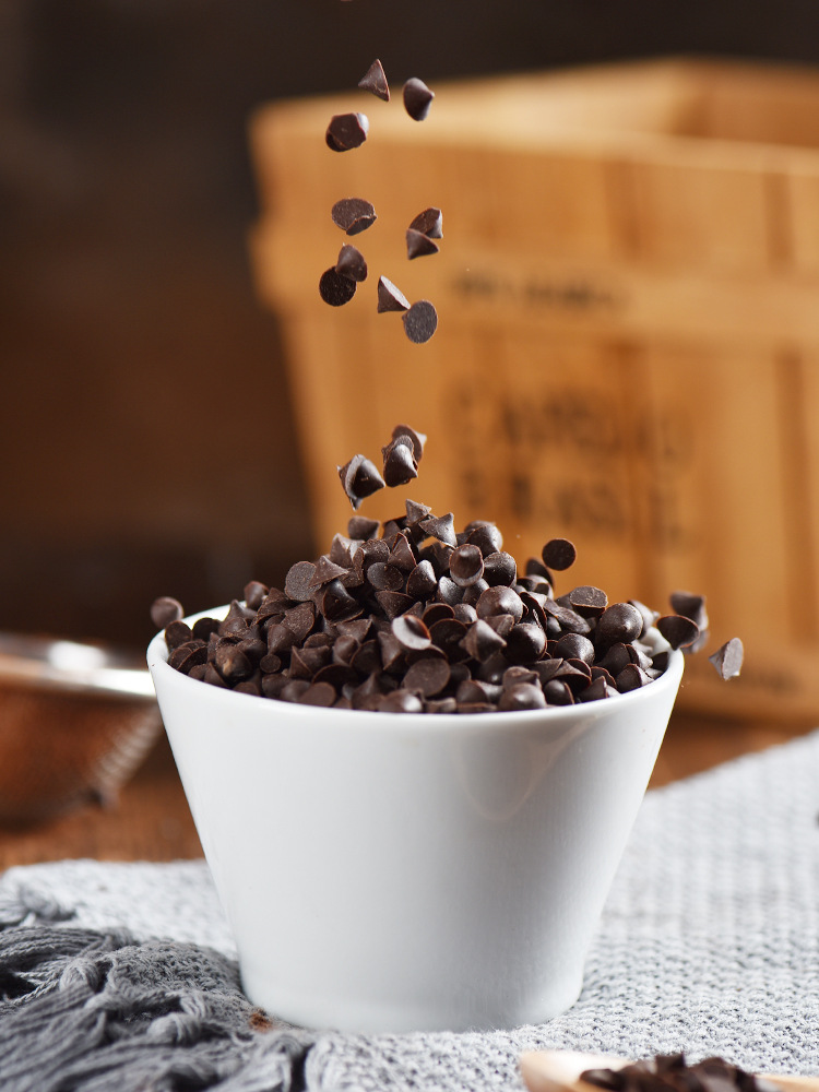 展艺耐高温黑巧克力豆块100g 曲奇饼干面包烘焙原料