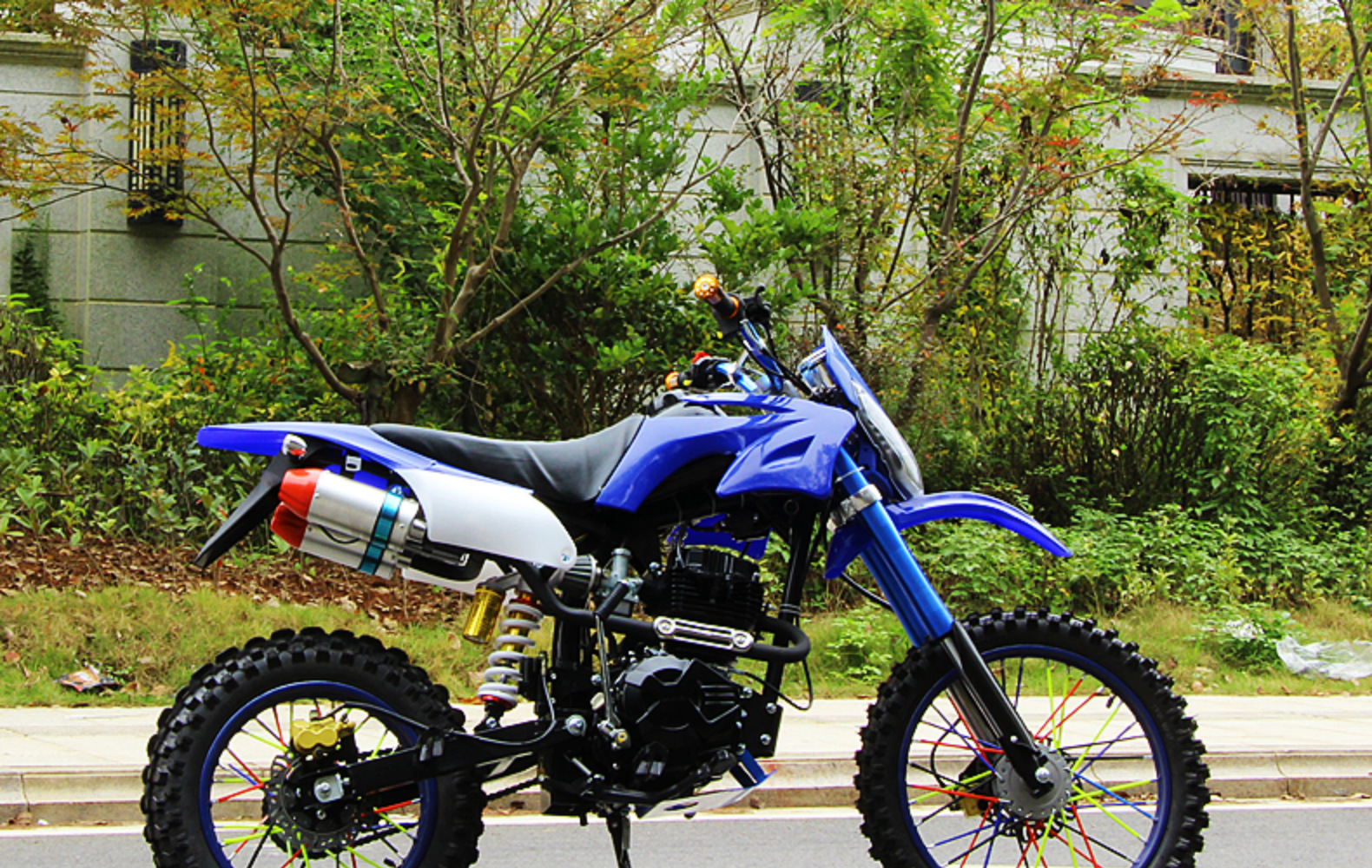 两轮越野摩托车宗申150c整车成人汽油迷你山地车全地形场地公路赛