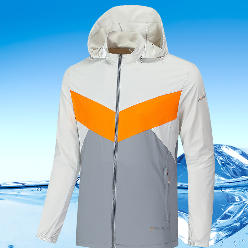 Manufacturer Customized Ice Silk Sun Protection Clothing Female Thin Jacket for Summer Breathable Cool Feeling Sports Sun-Protective Clothing Male Logo Sticker