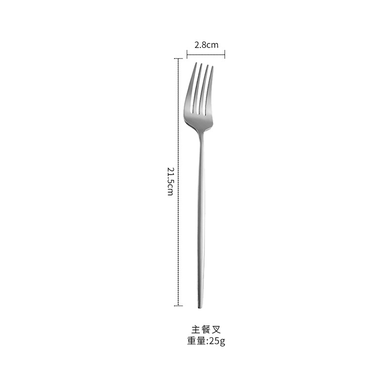 Amazon Cross-Border Stainless Steel Tableware Knife, Fork and Spoon Portugal Tableware Set Western Food Four Main Pieces Steak Knife, Fork and Spoon