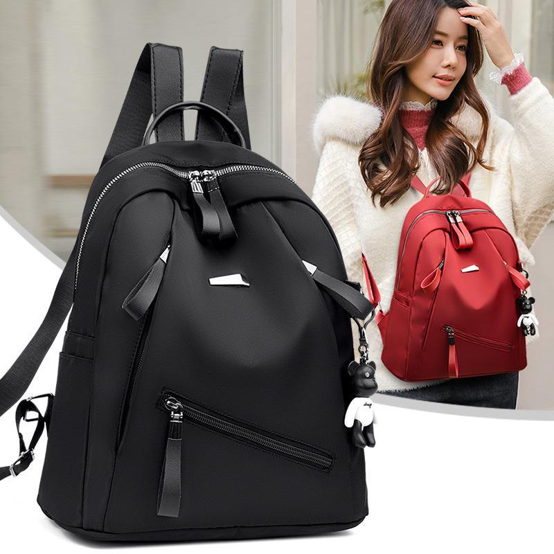 双肩包女士尼龙新款休闲旅行背包轻便高级感妈咪包大容量学生书包