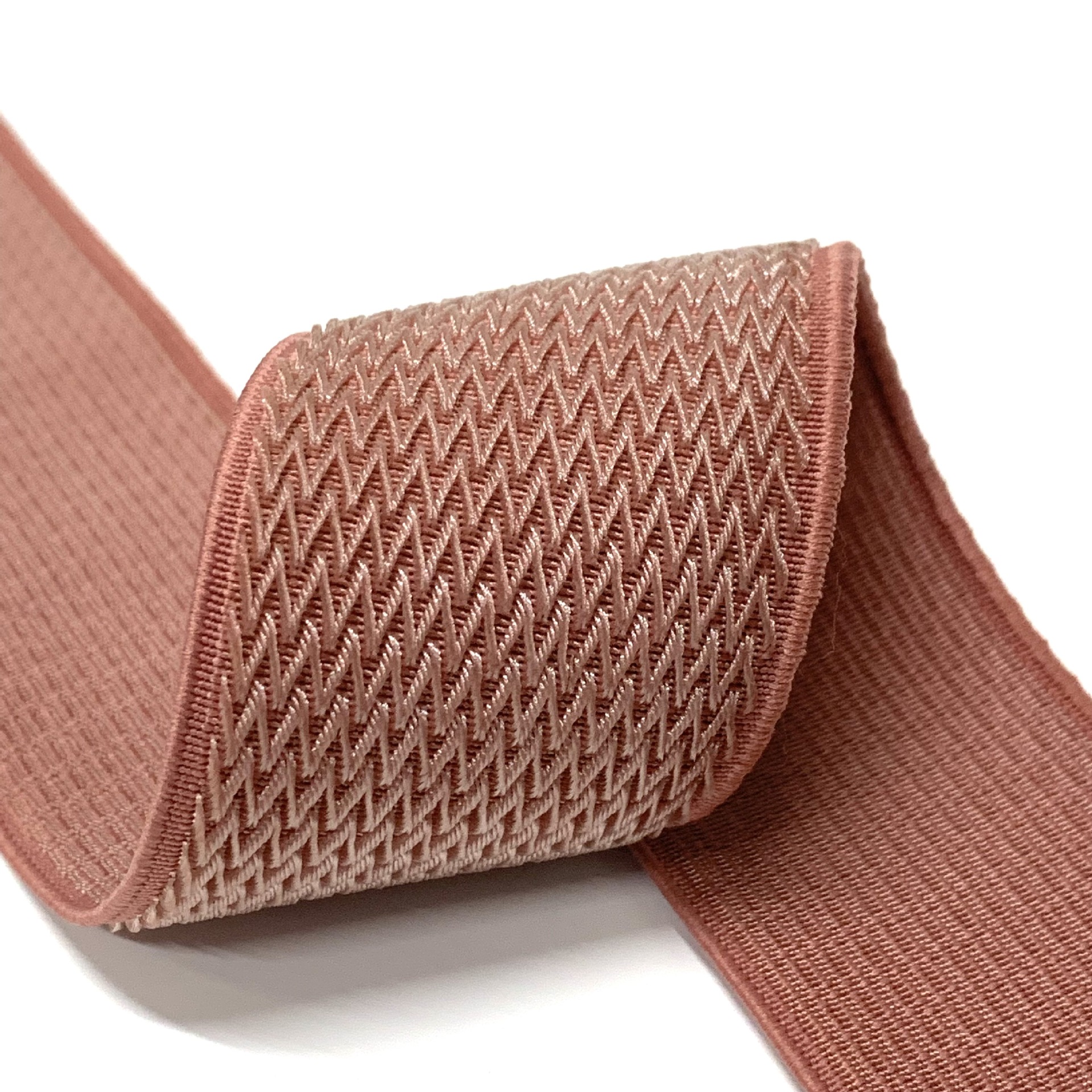 New V-Pattern 4.5cm BABAKA Orthotics Band Ribbon Fishing Line Wave Pattern High Elastic Jacquard Elastic Band