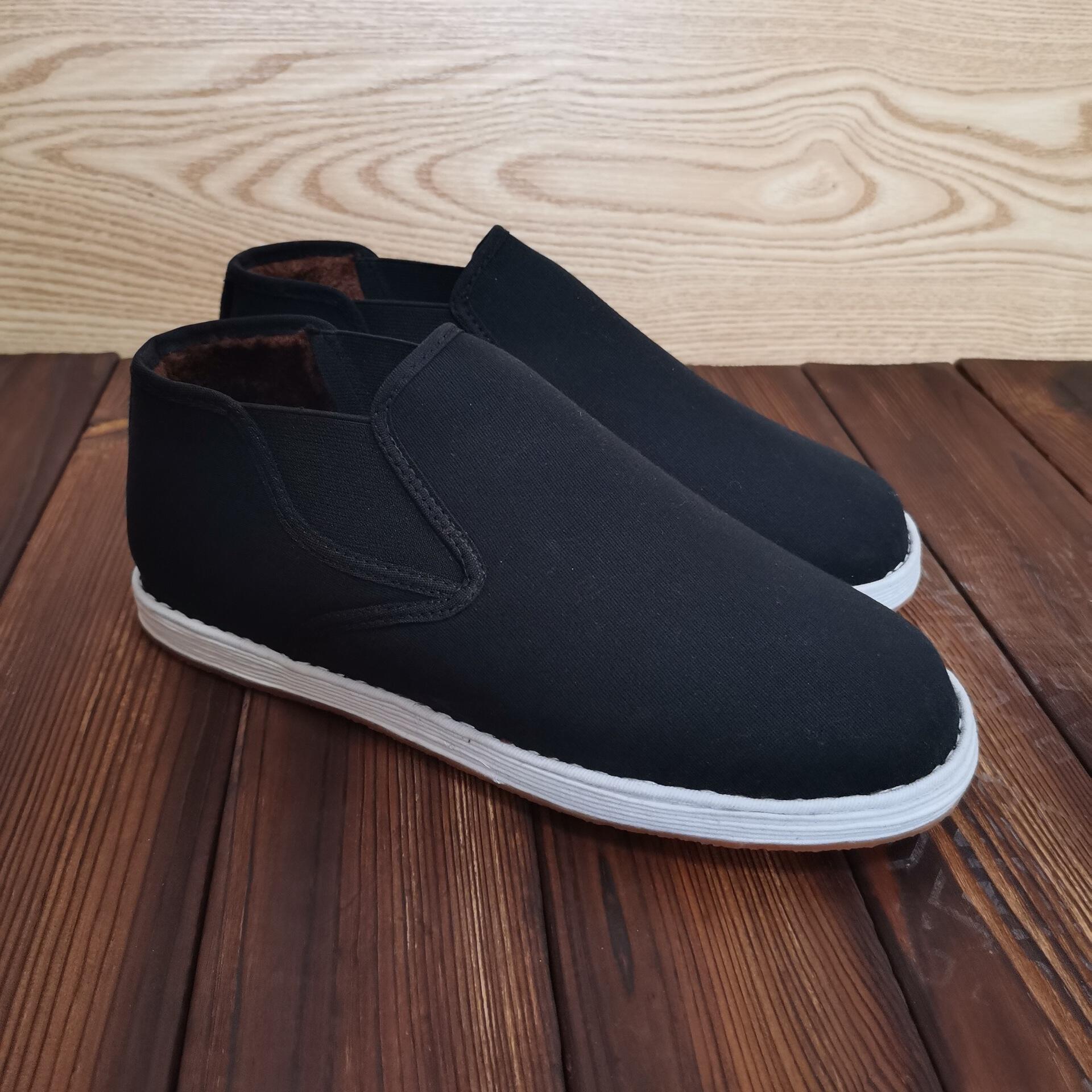 男鞋中国风布鞋休闲汉服鞋渔夫亚麻手缝制老北京布鞋男批发