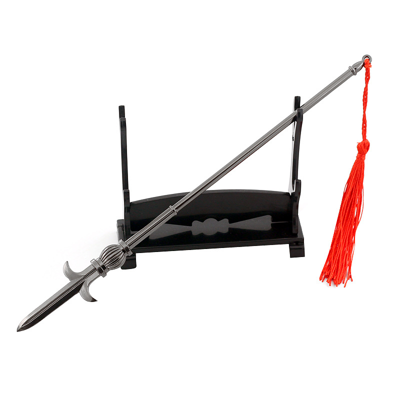 罗成长枪吕布方天画戟杨戬单月戟卢俊义林冲手办武器模型道具