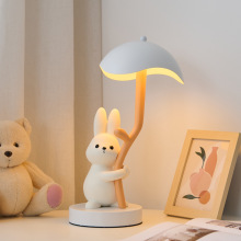 2023年新款卧室台灯充电儿童兔子床头灯公主风卡通可爱创意高颜值
