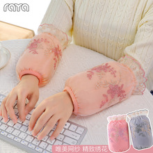 瑞雅严选袖套蕾丝套袖女短款工作可爱秋冬季护袖羽绒服手袖袖头