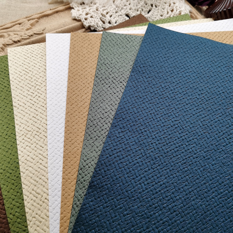 纹理纸-编织纹 120g艺术纸a4 手工手账包装纸张收集拼贴材料包