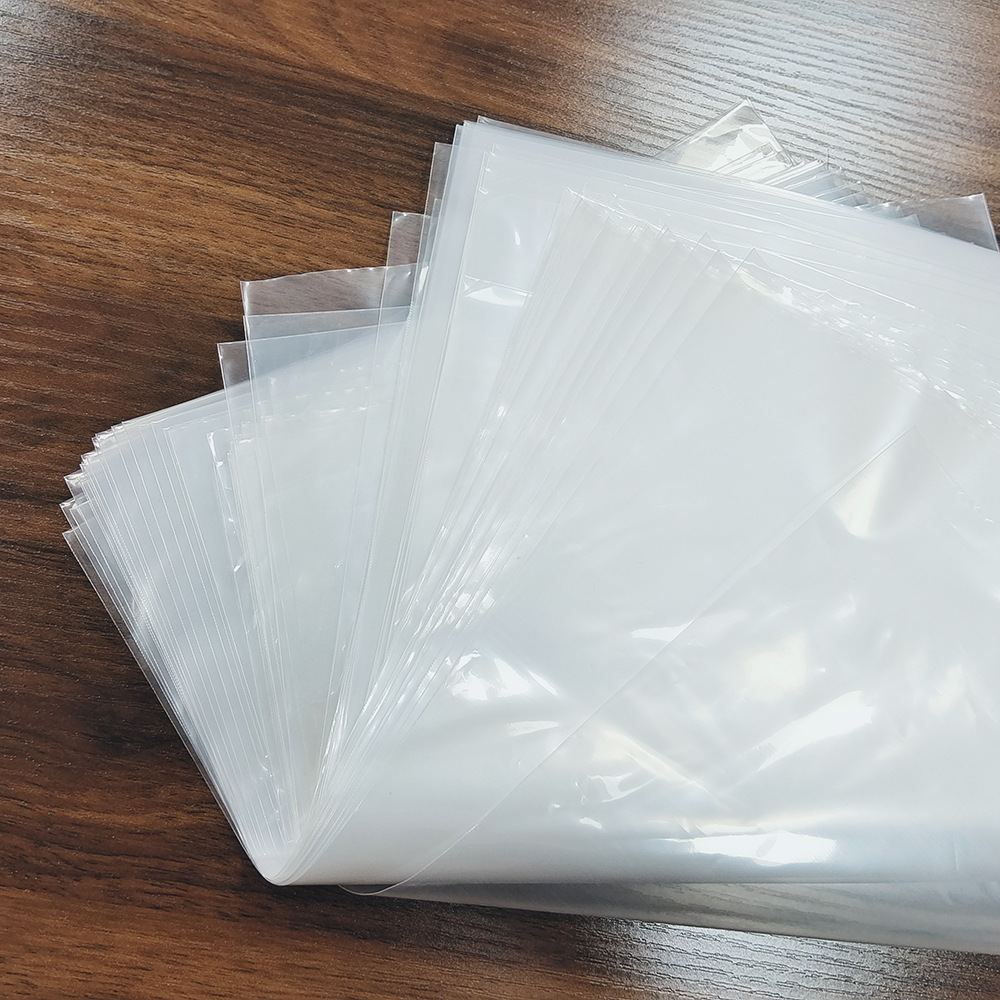 现货pe袋不封口高压平口透明加厚薄膜胶袋防尘防潮塑料食品包装袋