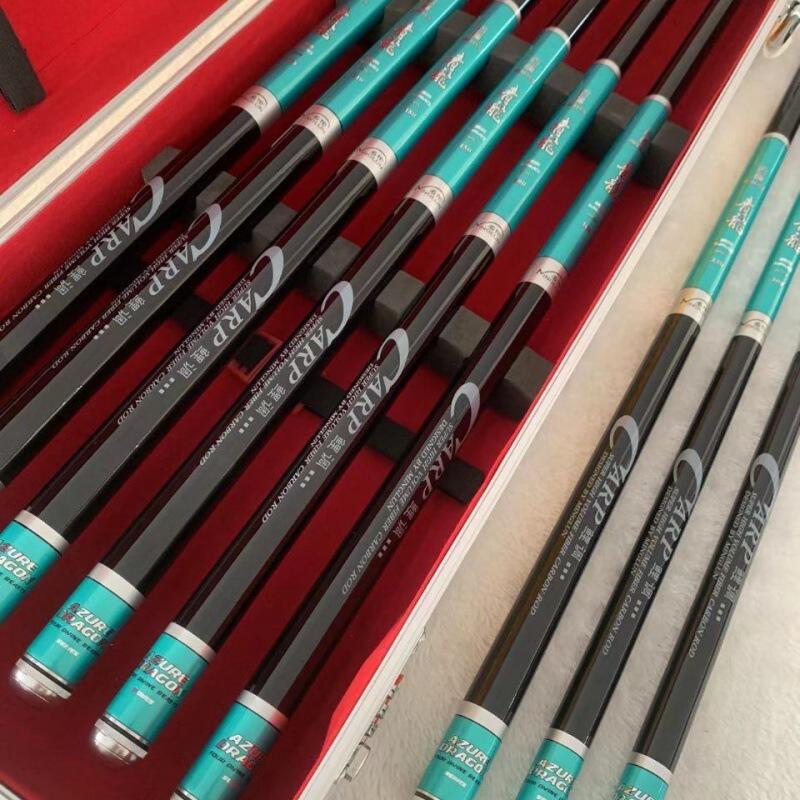 名伦青龙19调6.5w8.5w超轻超硬黑坑飞磕抢鱼专用竿鲤鱼竿渔具用品