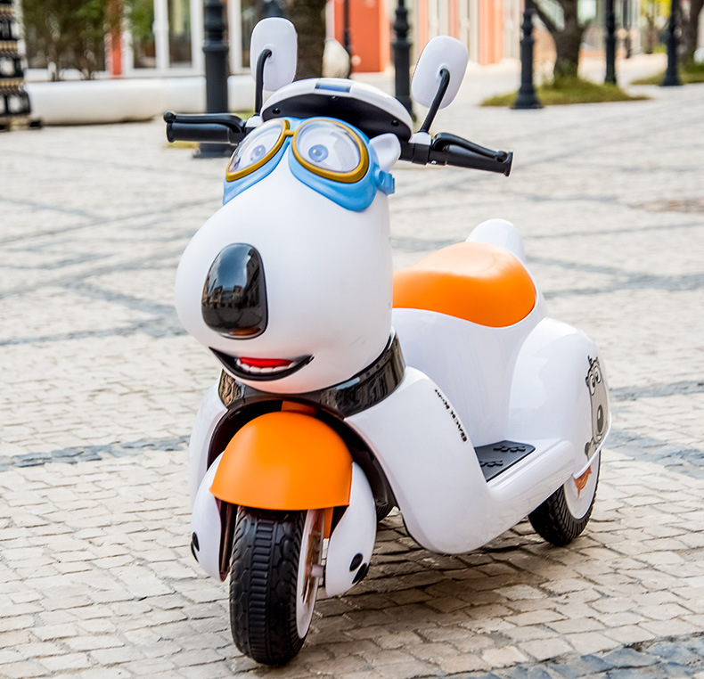 贝肯熊摩托车儿童电动摩托车可坐人幼儿小孩三轮车充电瓶童车