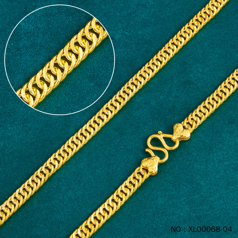 足金9999项链男士项链老板链马鞭链真黄金纯金项链黄金工厂直发