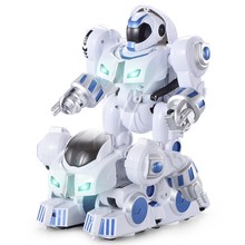 K4变形战警指纹触摸智能机器人热销男孩女孩智能能玩具变形机器人