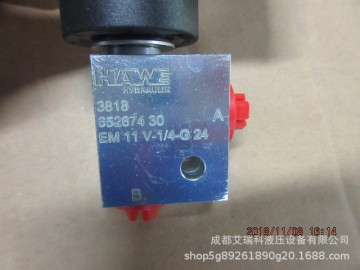 德国hawe哈威 em11v-1/4-g24 电磁换向阀 带1/4阀块-阿里巴巴