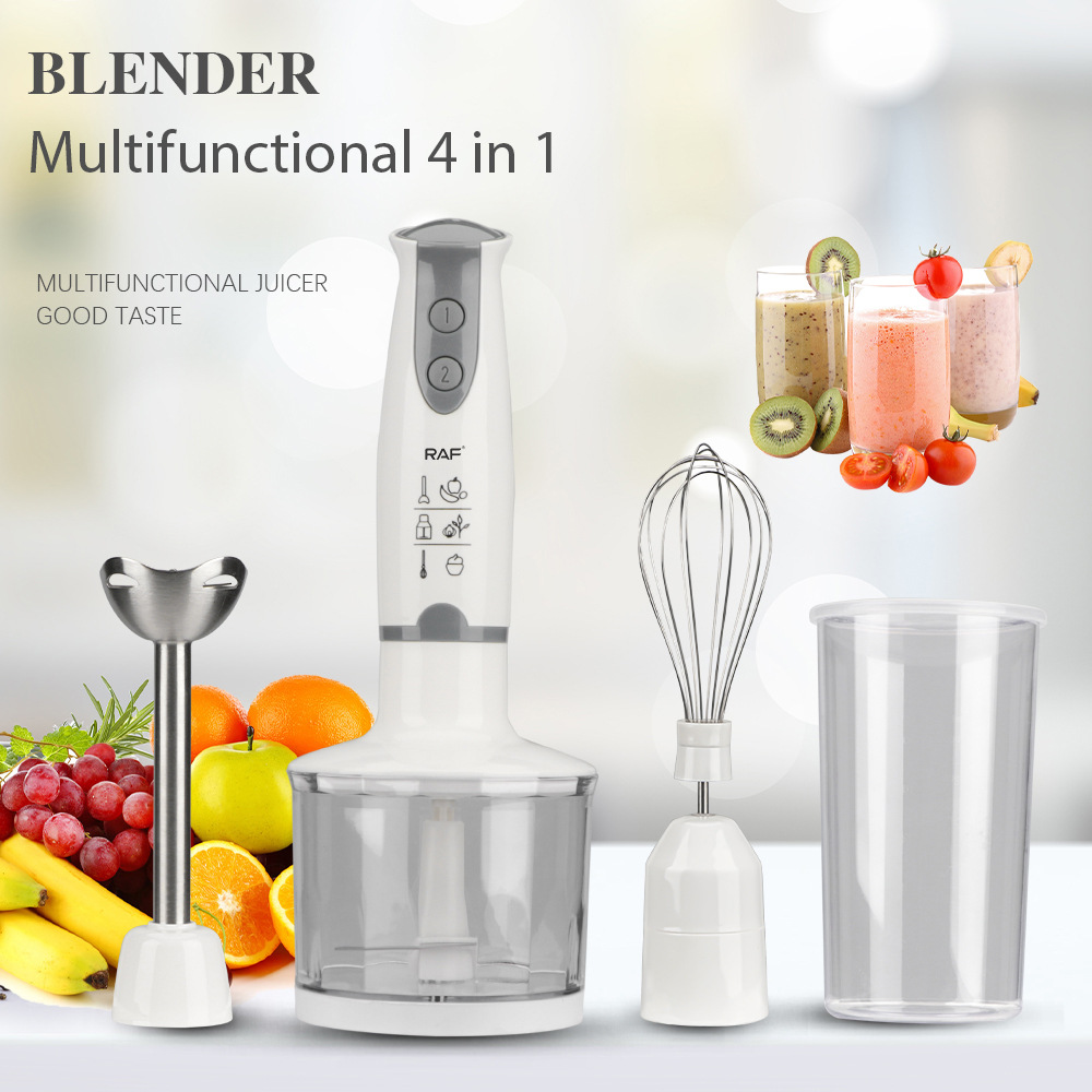 raf 欧规多功能厨房手持料理棒婴儿辅食电动搅拌棒料理机榨汁套装