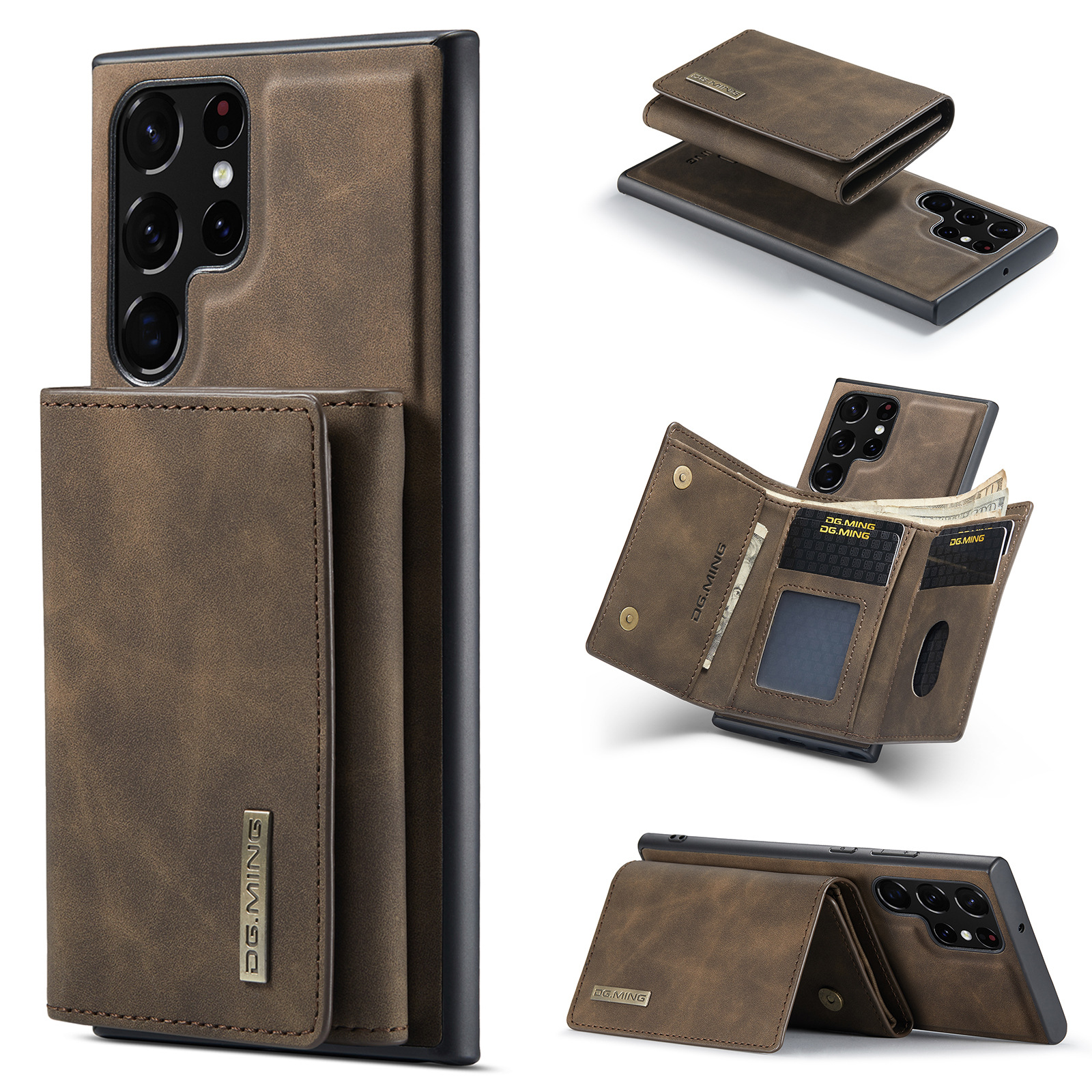 适用samsung三星s24ultra磁吸插卡s22plus手机壳s20fe/s21/note20