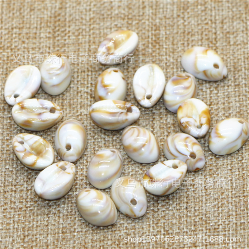 批发仿贝壳 亚克力贝类吊坠配件仿化石扇壳 贝壳diy饰品配件吊