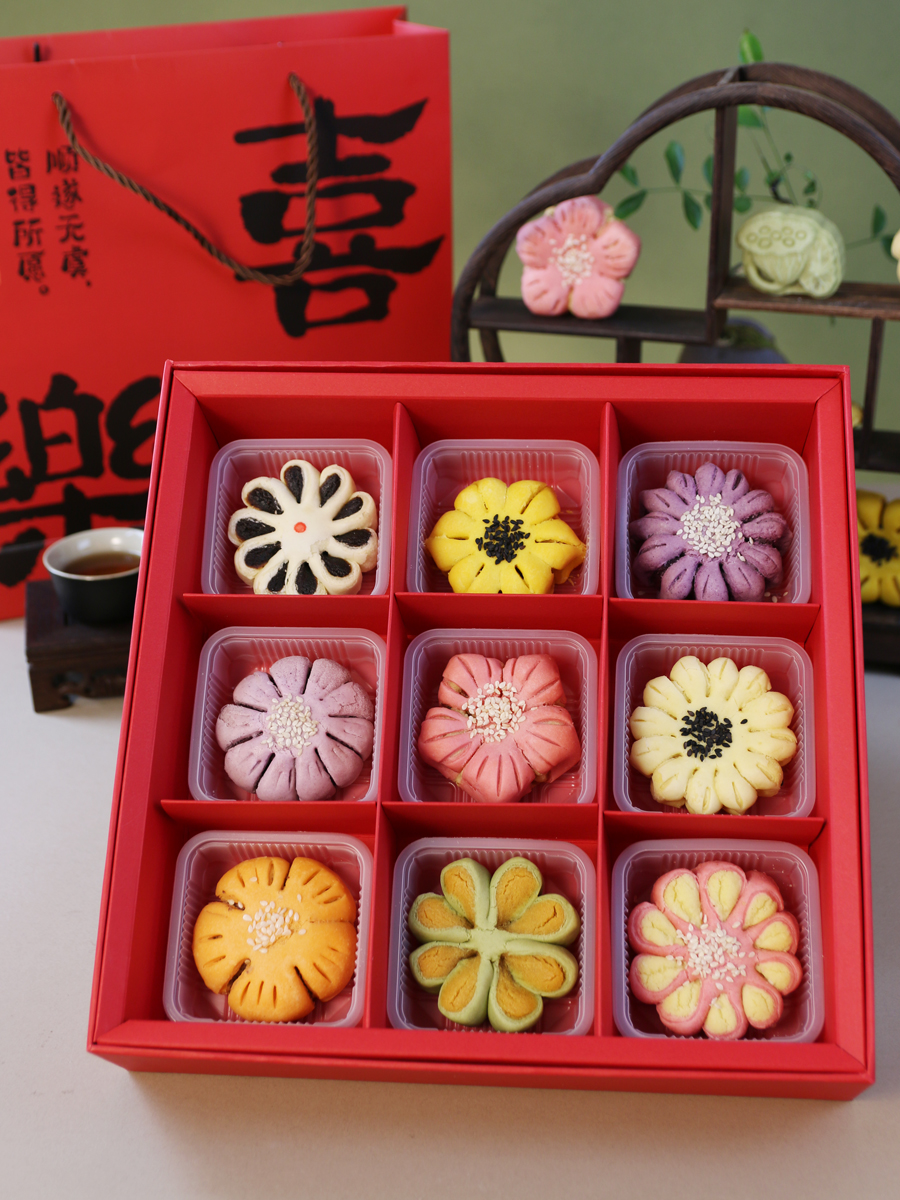 中式糕点礼盒伴手礼结婚糕点礼盒定亲糕点过年礼盒食品送礼