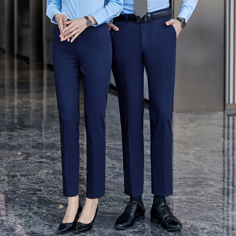 2022夏季新款男女同款西裤职业装商务工作服西百搭宽松现货批发