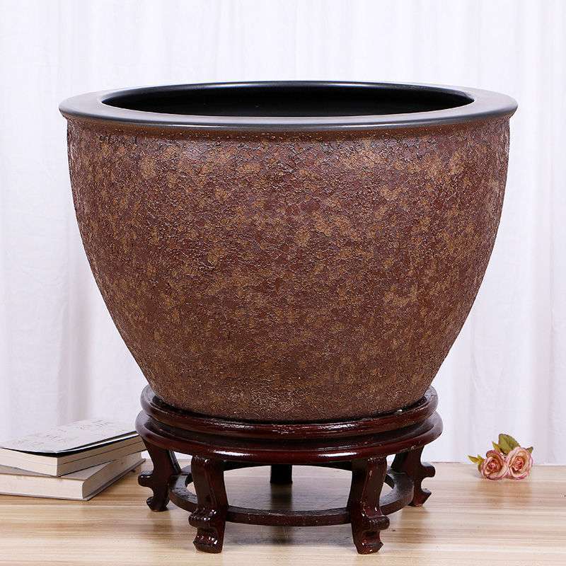 景德镇陶瓷鱼缸养金鱼缸睡莲盆荷花缸碗莲缸乌龟大水缸盆客厅摆件