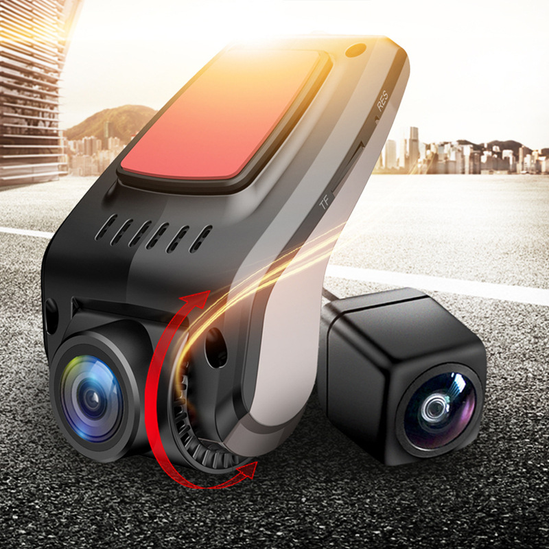 a9锌合金usb行车记录仪adas电子狗安卓大屏专用高清1080p双录夜视