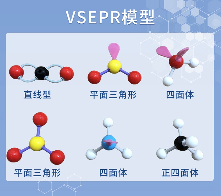 1006有机分子晶体结构模型(2盒装)vsepr电子云杂化轨道模型