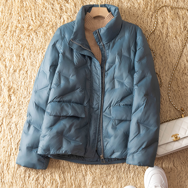 羽绒服女2021年新款90%白鸭绒时尚宽松短款韩版小个子冬季外套潮