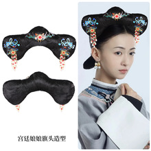 延禧攻略张嘉倪饰顺嫔娘娘同款风格头饰古风清宫妃子发饰旗头精品