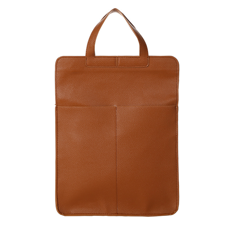 New Men's Solid Color Shoulder Bag Messenger Bag Detachable Shoulder Strap Men's Large Capacity Handbag Fashion Commuter Bag