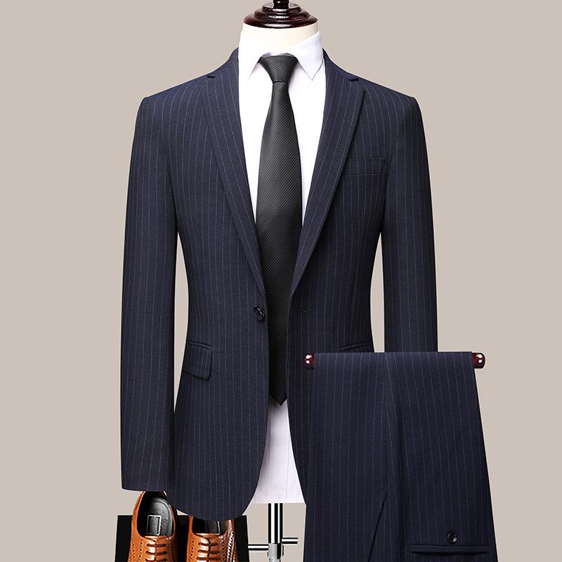 西服套装男士两件套商务休闲西装外套职业正装伴郎服新郎结婚礼服
