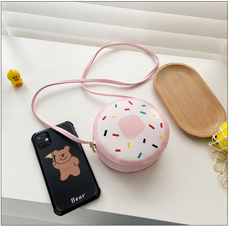 网红迷你儿童小包新款韩版潮可爱甜甜圈女孩单肩包宝宝斜挎礼品包