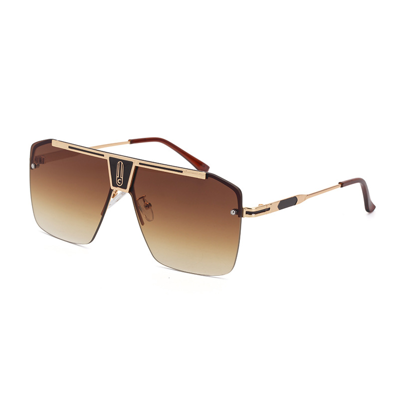 2023 New Large Rim Sunglasses Men's Sun Glasses Square Frame Sunglasses Men's Trendy...
