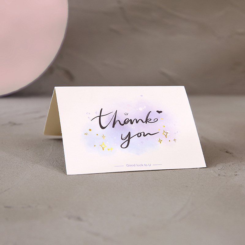 Creative Gilding Greeting Card Personalized Birthday Gifts Card Korean Flower Shop Give as Gifts Card Blessing Greeting Card Wholesale
