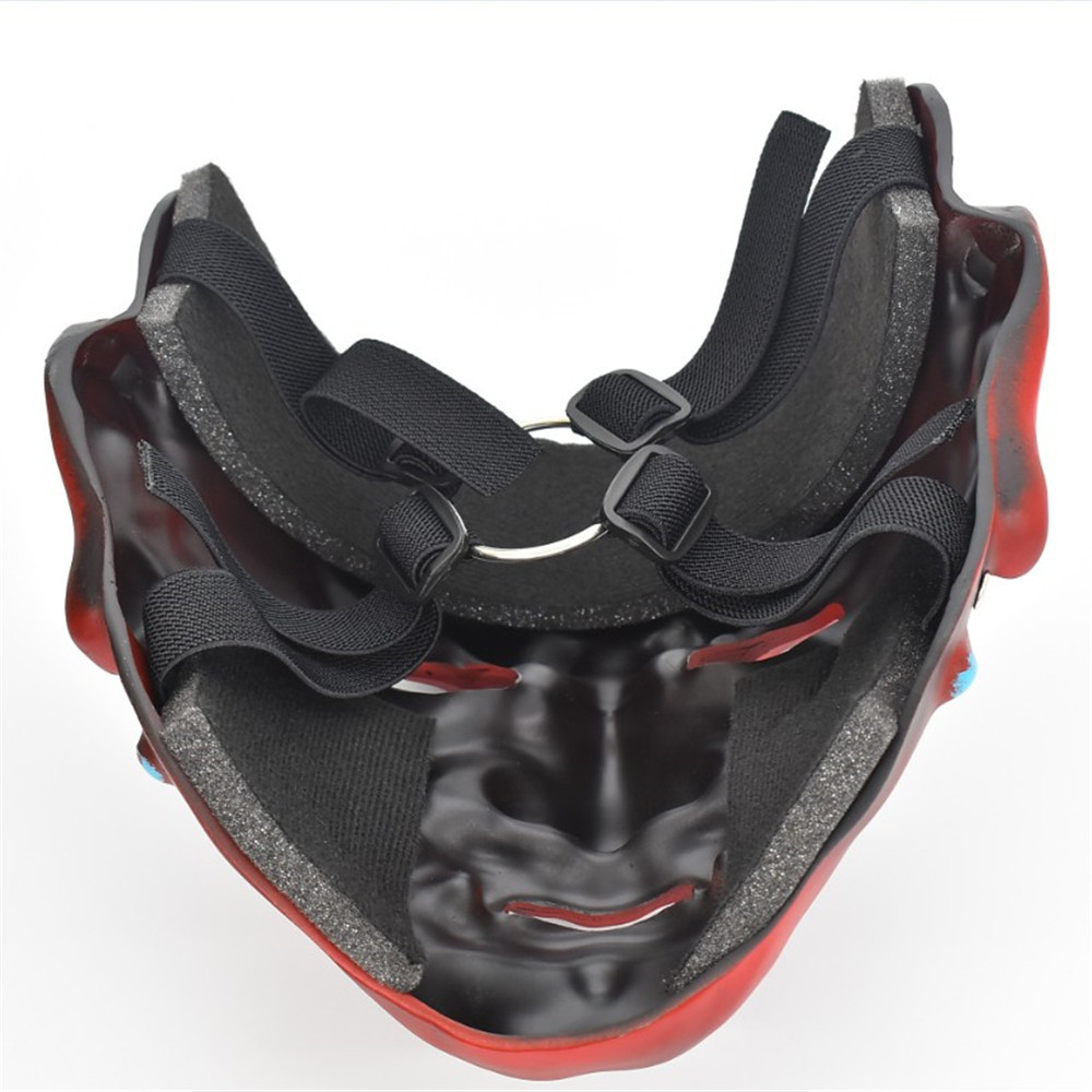 中国风神将面甲天王面具能面武士万圣节脸谱舞会酒吧鬼屋派对道具