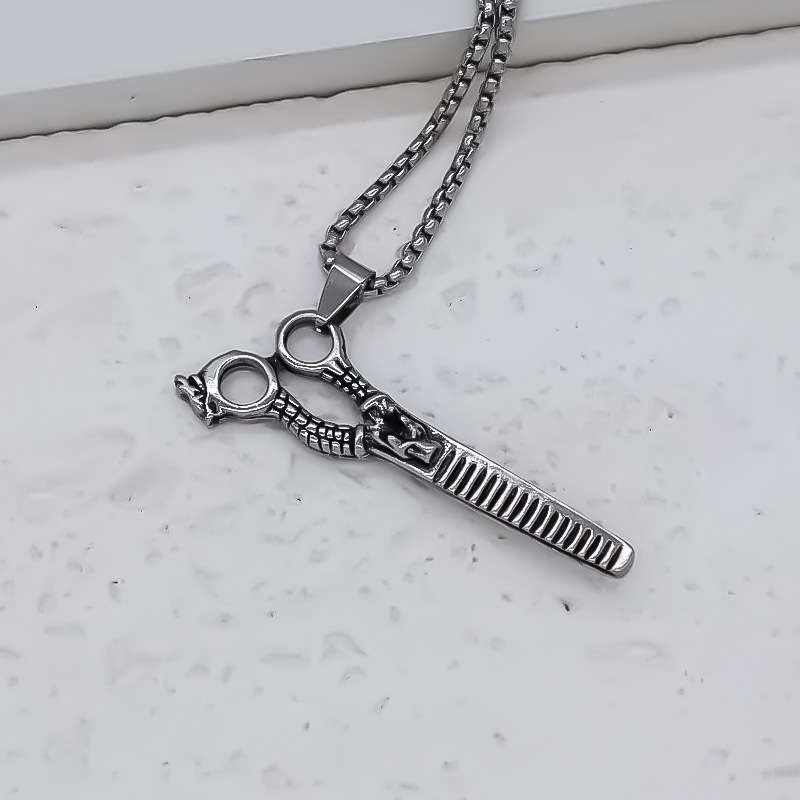 新中式项链钛钢配饰新品复古不锈钢不掉色如来男士项链批发外贸