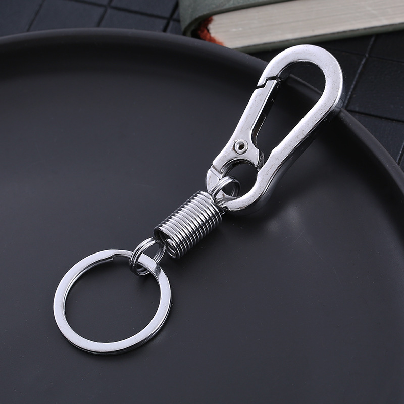 Men's Car Keychain Spring Key Pendants Climbing Button Carabiner Keychain Accessories Gift One Piece Dropshipping Free Shipping