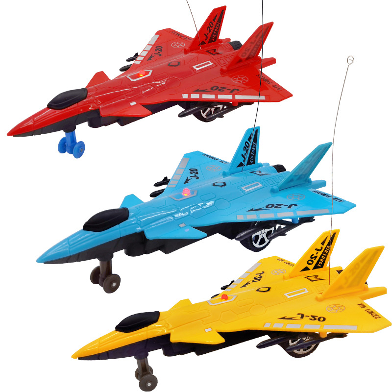 Two-Way Remote Control Fighter J20 Fighter Artificial Passenger Aircraft Children's Aircraft Model Cross-Border E-Commerce Supply Wholesale