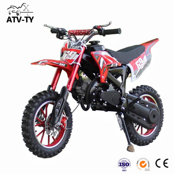 49cc越野车二冲程单缸手拉2轮全地形山地摩托车 可加配电启动