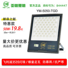 亚明照明led投光灯探照灯100W足功率led泛光灯投光灯户外庭院灯