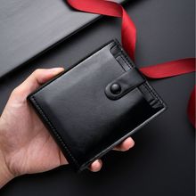 新款男士钱包短款 商务PU多功能薄款 皮夹经典时尚卡包手拿wallet