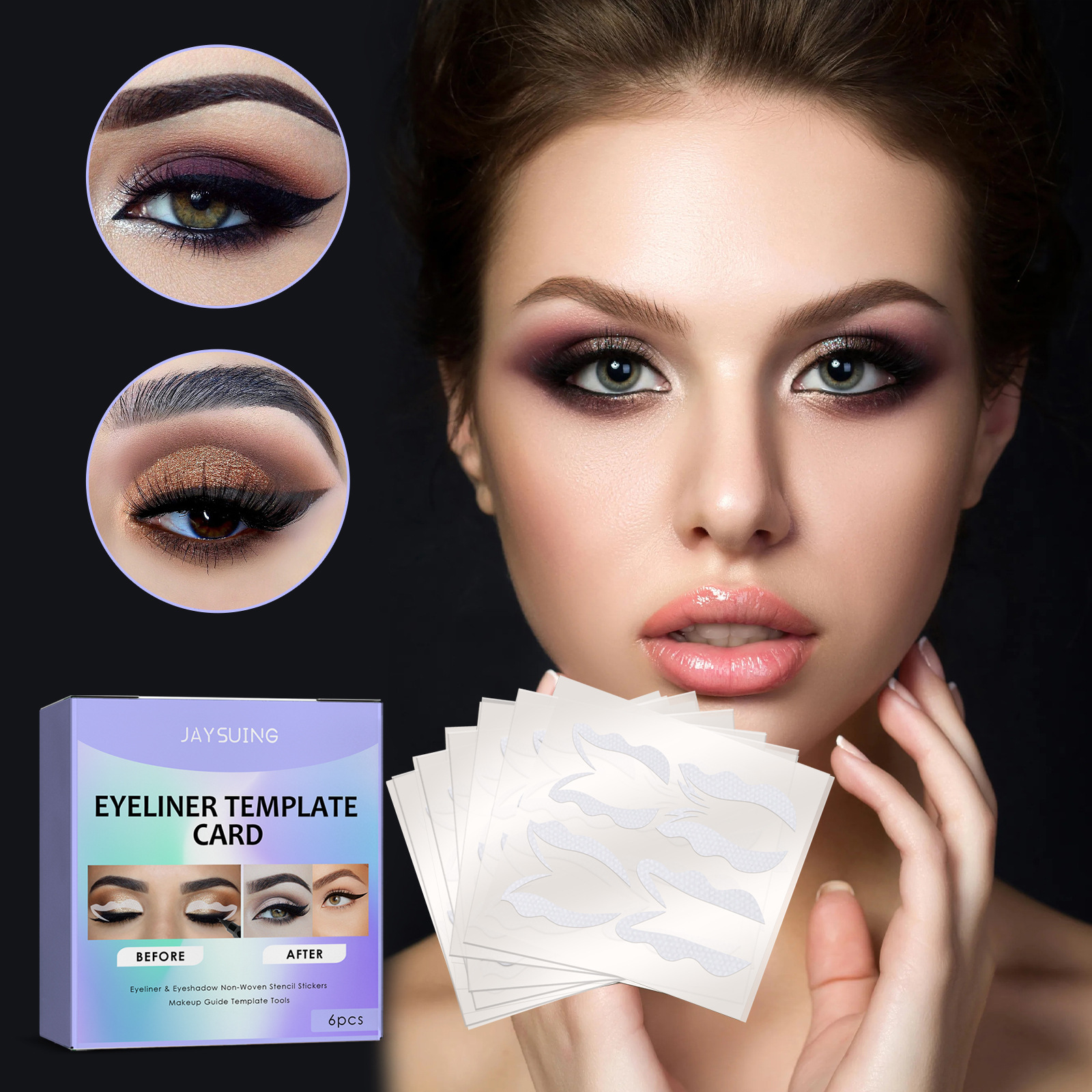 Jaysuing Beginner Eyeliner Auxiliary Template Lazy Novice Beauty Tools Quick Makeup Eye Makeup Artifact