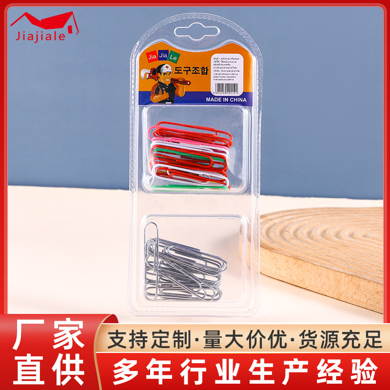 office supplies paper clip paper clip pin colorful clip stainless steel file large bookmark wholesale