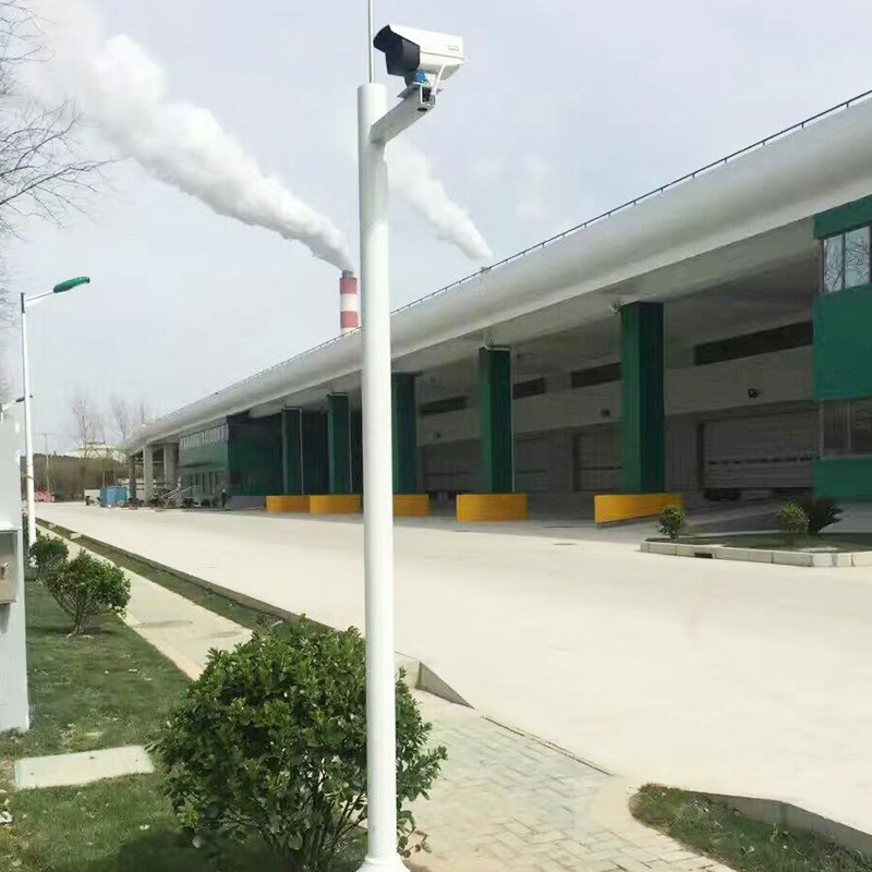 3米太阳能监控组合立杆球机枪机道路监控抱箍支架摄像头监控立柱