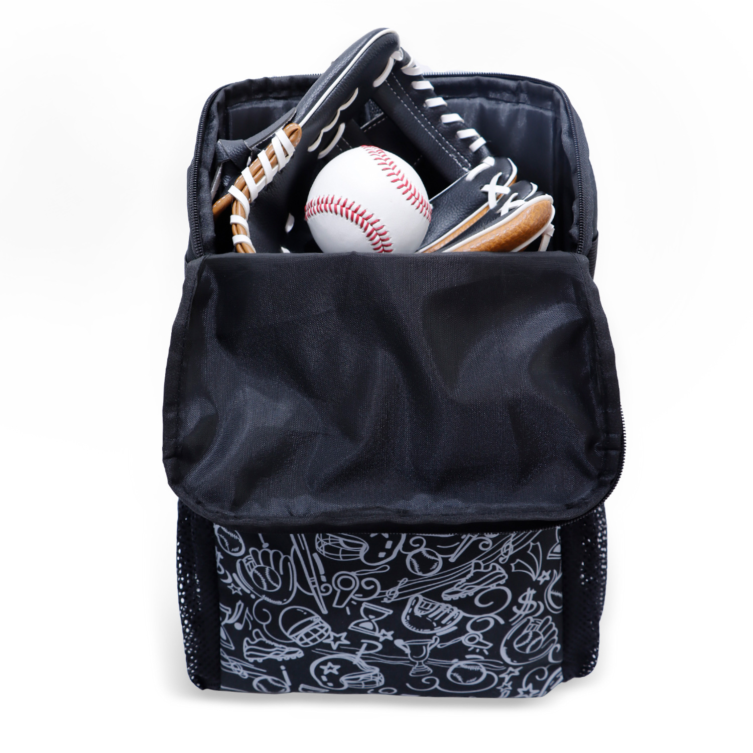 棒垒球运动背包 青少年儿童户外双肩包棒球帽鞋舱多功能训练装备