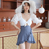 Manufactor Supplying fairy conservative Conjoined ins Paige Skirt Large Cover the belly Show thin Swimsuit hot spring Swimwear Manufactor Supplying fairy conservative Conjoined ins Paige Skirt Large Cover the belly Show thin Swimsuit hot spring Swimwear