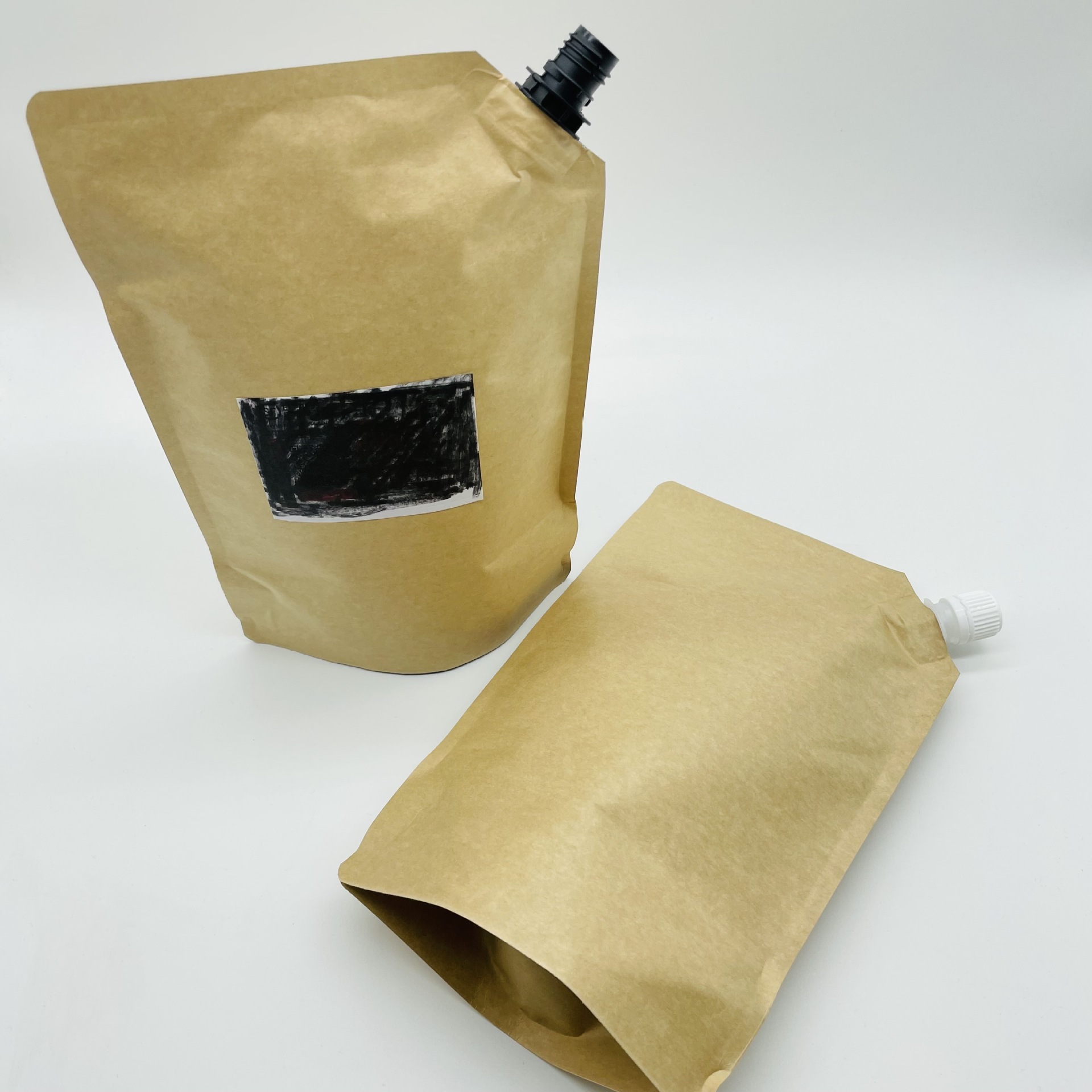 厂家供应诺丽果酵素纸铝塑复合吸嘴袋1000ml食品牛皮纸液体包装袋