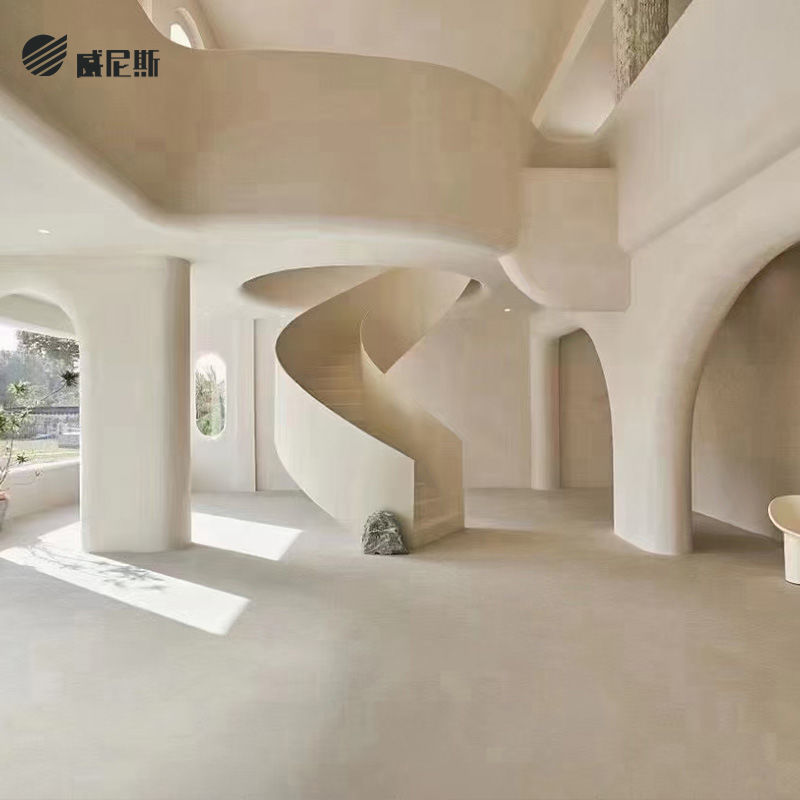 威尼斯微水泥水泥漆墙面漆艺术地坪漆白色耐磨防水地面涂料工业风